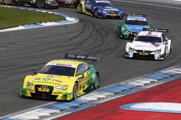 A címvédő "Rocky" Rockenfeller a 10. rajtrácsról küzdötte fel magát negyediknek az Audi RS5 DTM-mel